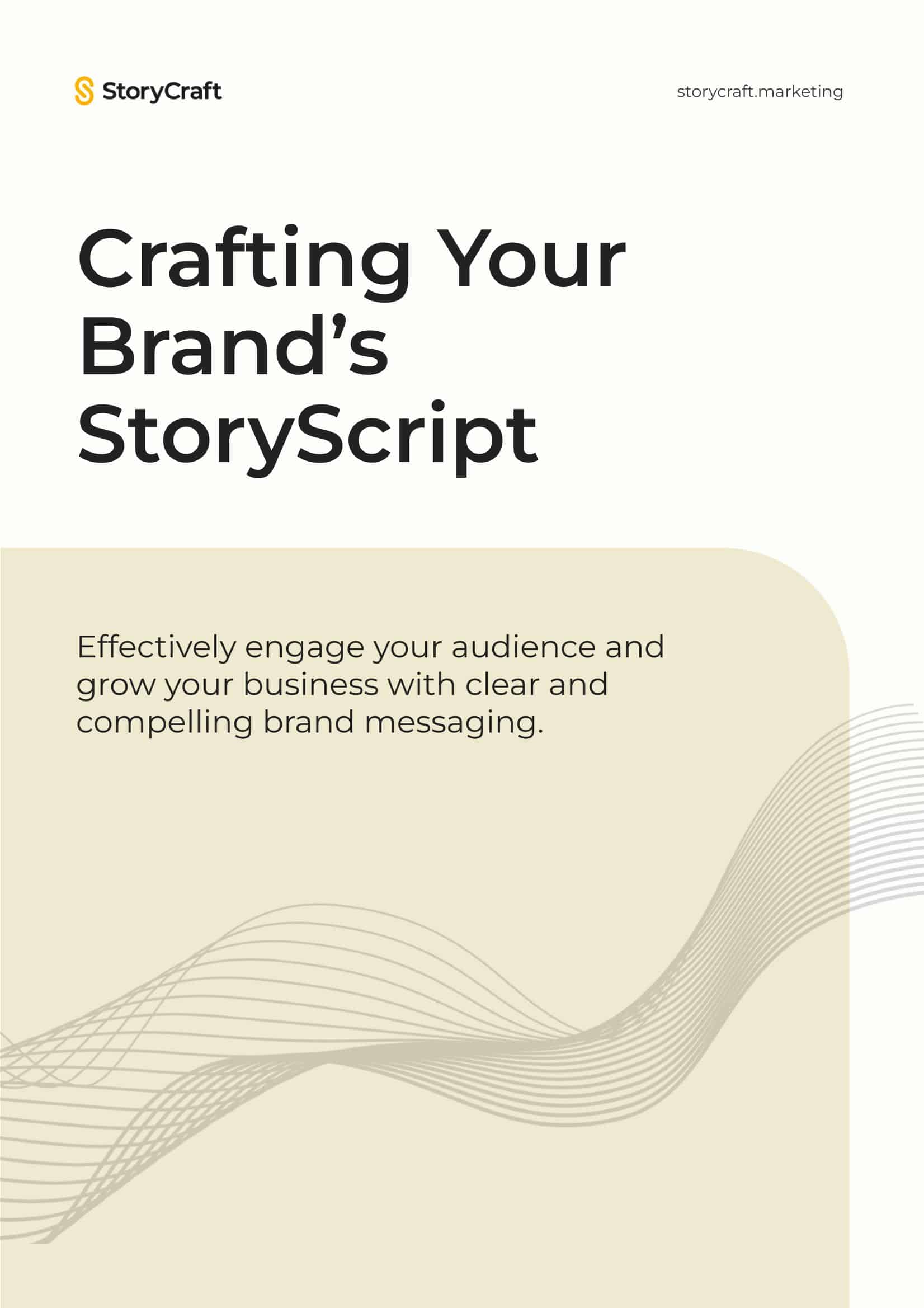 Crafting Your Brand's Story Cover Page